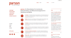Desktop Screenshot of parson-europe.com